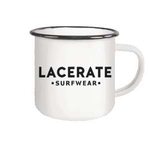 Lacerate - Emaille Tasse (Black)